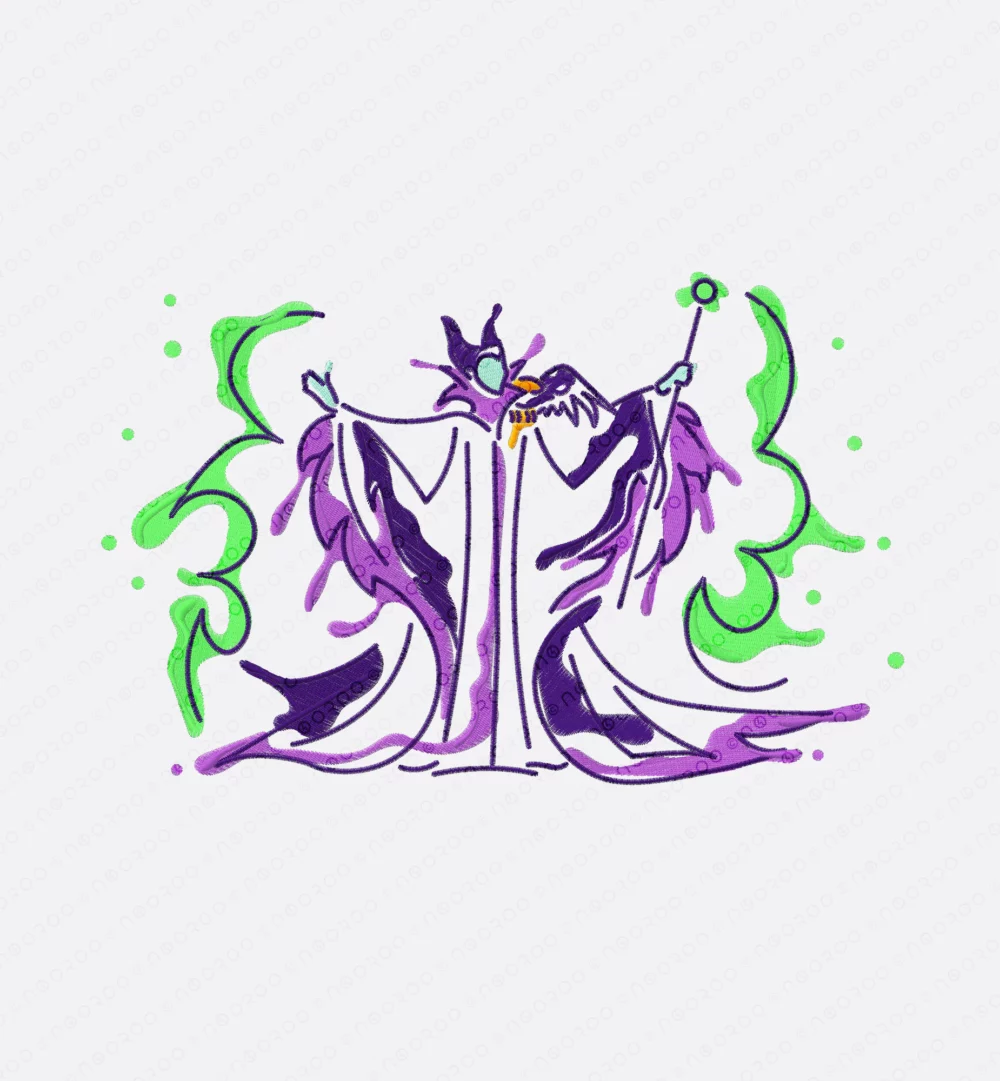 T-shirt brodé | Malefique – Image 2