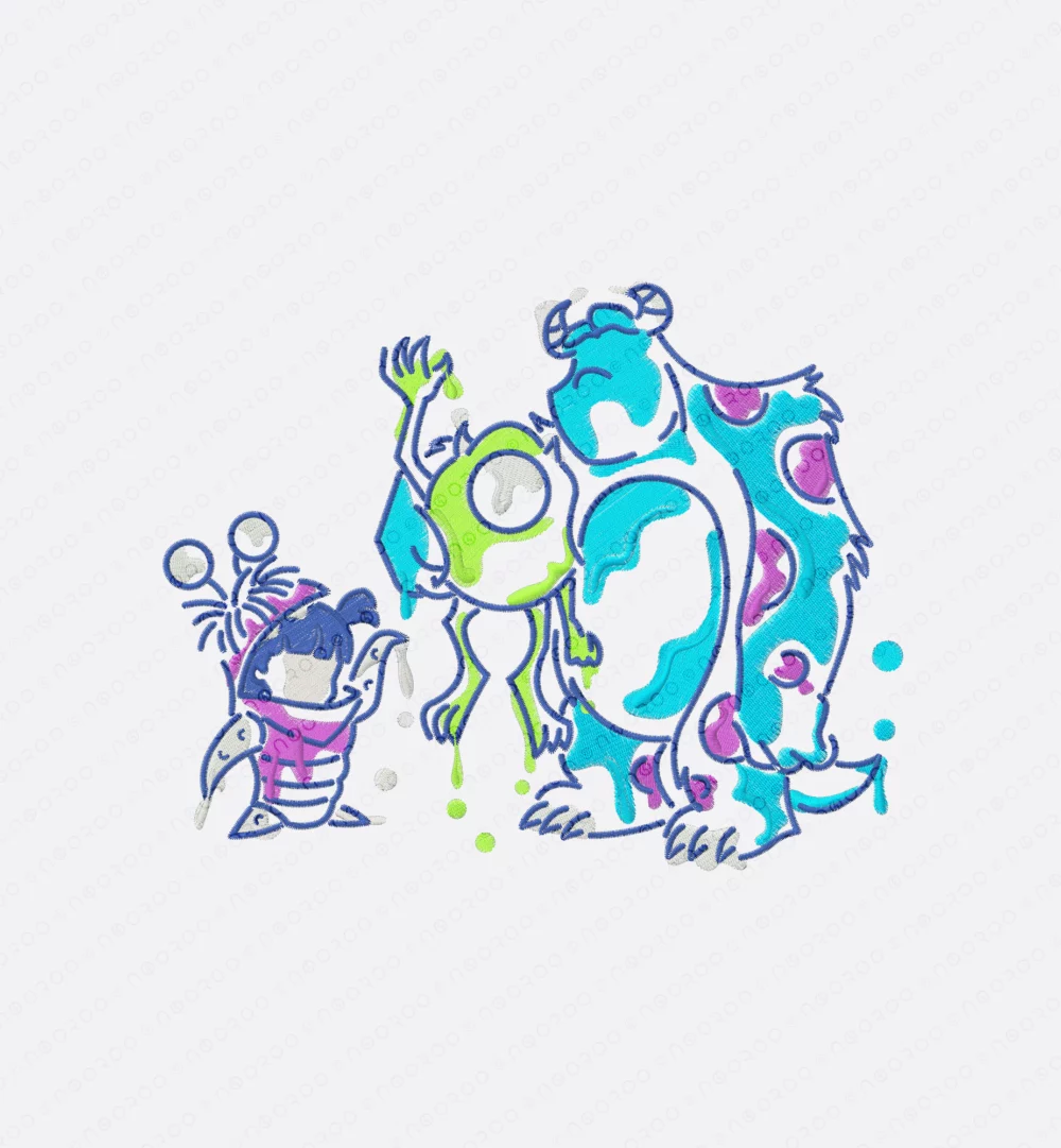 T-shirt brodé | Monsters – Image 2