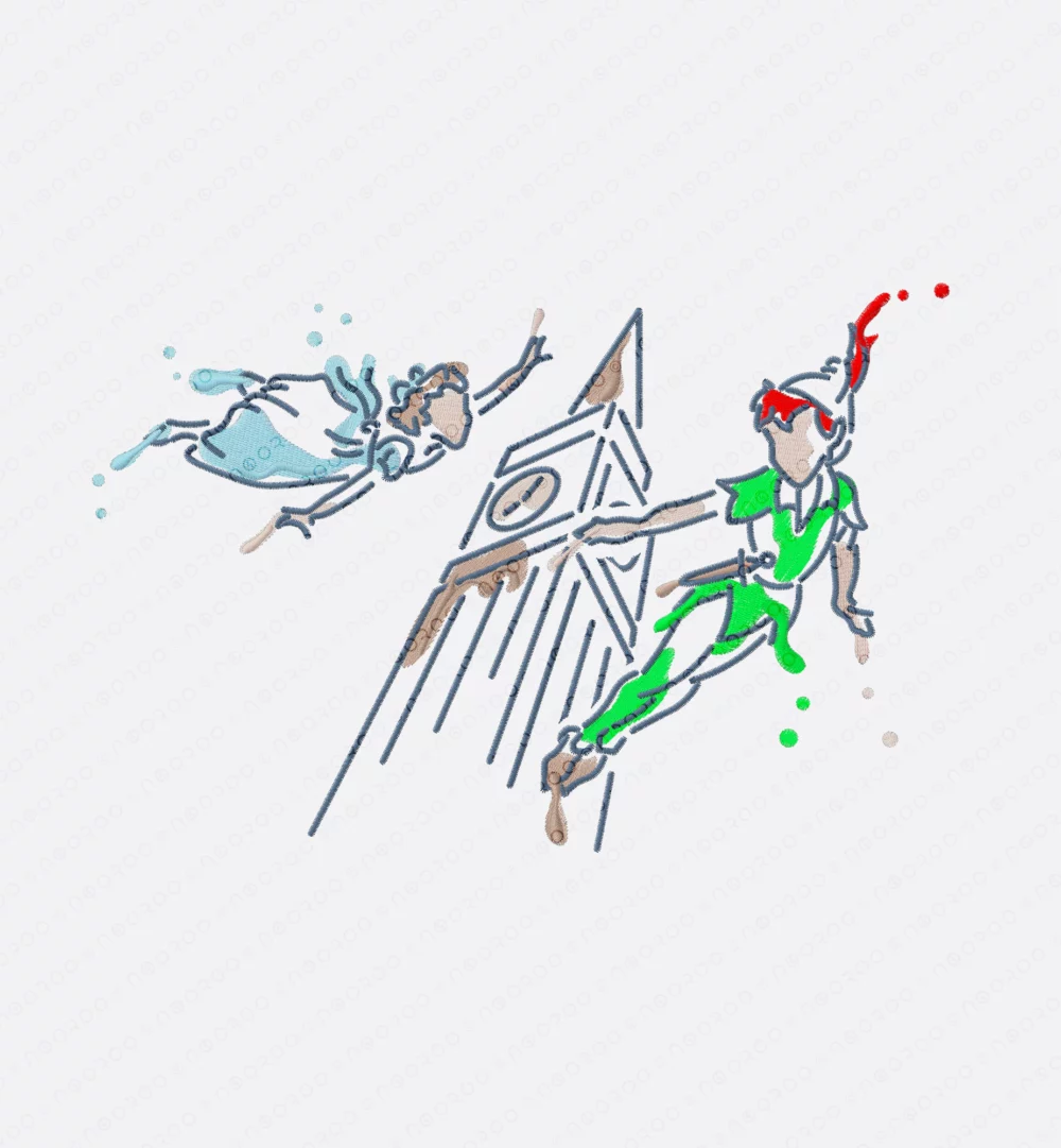 T-shirt brodé | Peter Pan & Wendy – Image 2